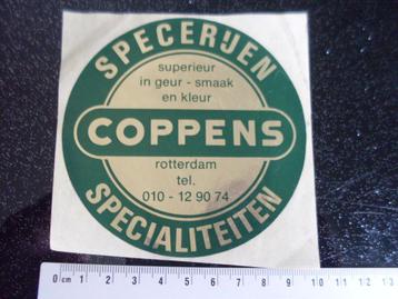 sticker specerijen specialiteiten Coppens rotterdam logo beschikbaar voor biedingen