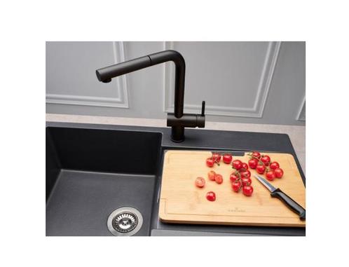 REGINOX CEDAR BLACK keuken mengkraan (uittrekbaar), Doe-het-zelf en Verbouw, Sanitair, Nieuw, Kraan, Ophalen of Verzenden