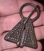 Authentieke Viking fibula brons bodemvondst, Ophalen of Verzenden