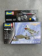 Revell Me262 & P-51B Combat Set Modelset, 1:50 of kleiner, Auto, Revell, Nieuw