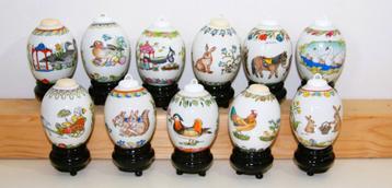 Porseleinen paaseieren Ole Winther Hutschenreuther 5x  beschikbaar voor biedingen