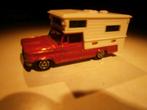 Majorette camper, rood wit, 1:80, made in France 60's / 70's, Hobby en Vrije tijd, Modelauto's | Overige schalen, Gebruikt, Camper