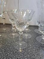 Vintage set kristallen glazen borrelglazen wijnglazen, Antiek en Kunst, Antiek | Glas en Kristal, Ophalen of Verzenden