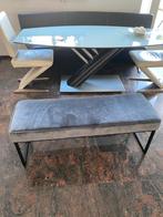 Velours Bankje - Eettafel/Hal, Minder dan 50 cm, 100 tot 125 cm, Ophalen of Verzenden, Zo goed als nieuw