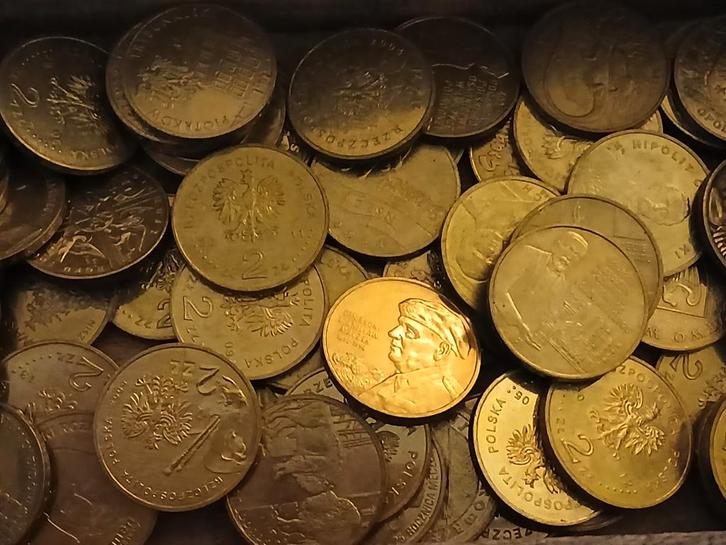 2 Zloty munten uit Polen, Postzegels en Munten, Munten | Europa | Niet-Euromunten, Losse munt, Polen, Verzenden