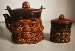 Opa Theepot met Suikerpot jaren 50, Antiek en Kunst, Curiosa en Brocante, Ophalen of Verzenden