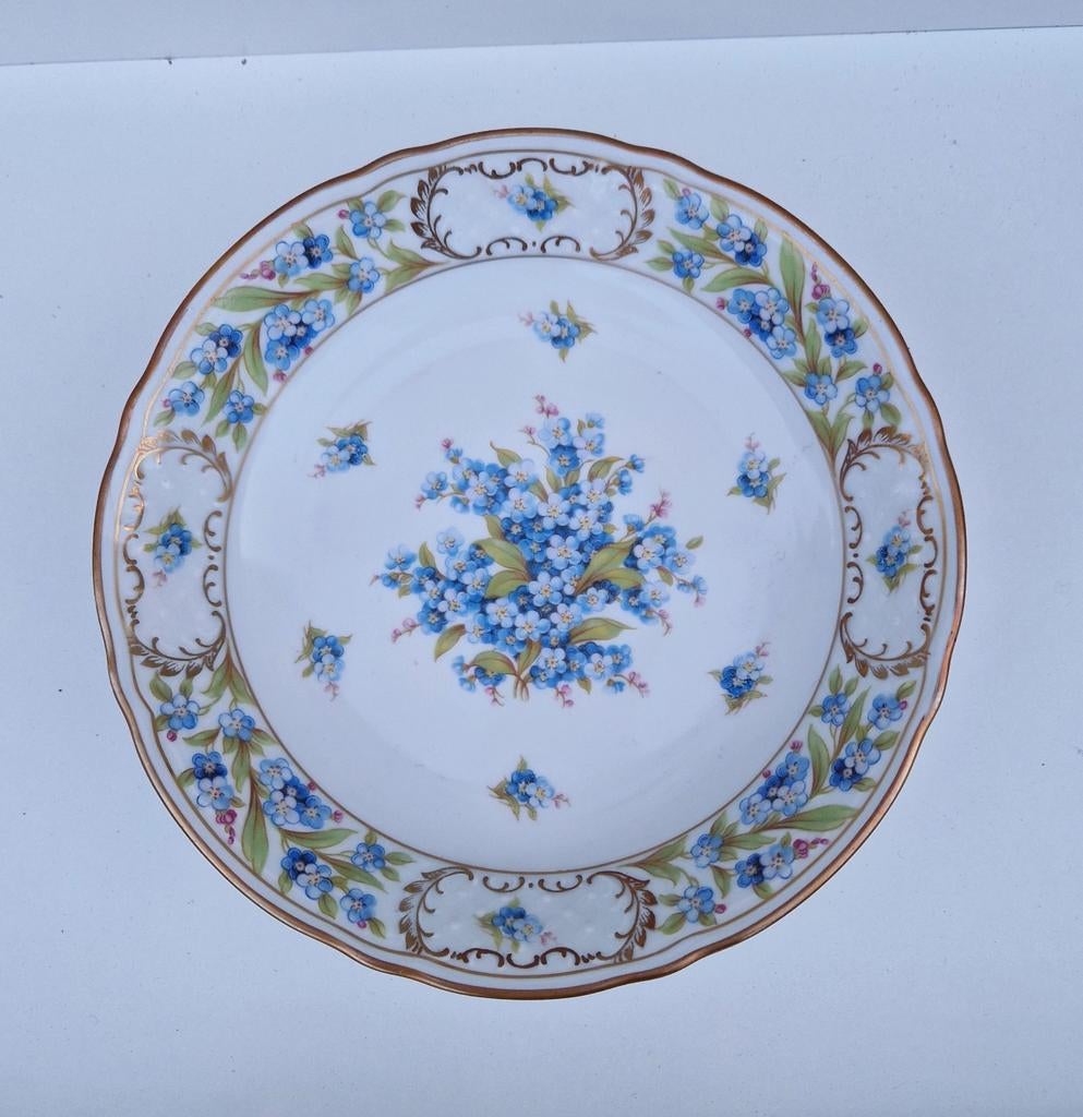 Vintage Schumann Bavaria 'Forget Me Not' schoteltje bloemen, Ophalen of Verzenden