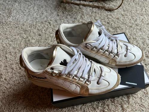 DSQUARED2 sneakers maat 39 origineel ZGAN WIT & GOUD, Kleding | Dames, Schoenen, Zo goed als nieuw, Sneakers of Gympen, Wit, Ophalen of Verzenden