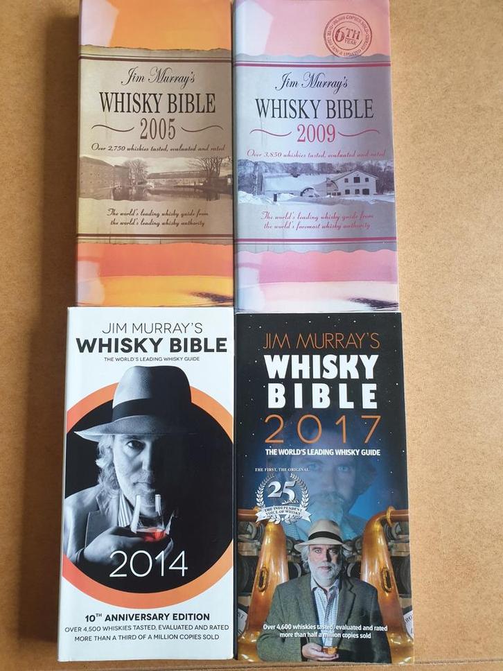 Vier stuks Whisky Bible, van Jim Murray ZGAN., Boeken, Overige Boeken, Zo goed als nieuw, Ophalen of Verzenden