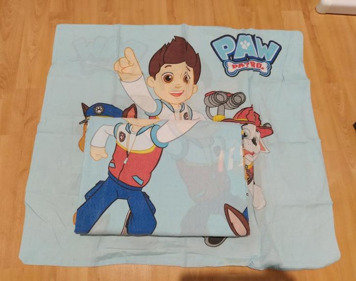 Paw Patrol Dekbedovertrek, Kinderen en Baby's, Kinderkamer | Beddengoed, Zo goed als nieuw, Dekbedovertrek, Blauw, Jongetje of Meisje