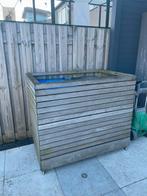 Hilhout hard houten kliko ombouw 2 containers, Ophalen, Gebruikt, Hout, Containerberging