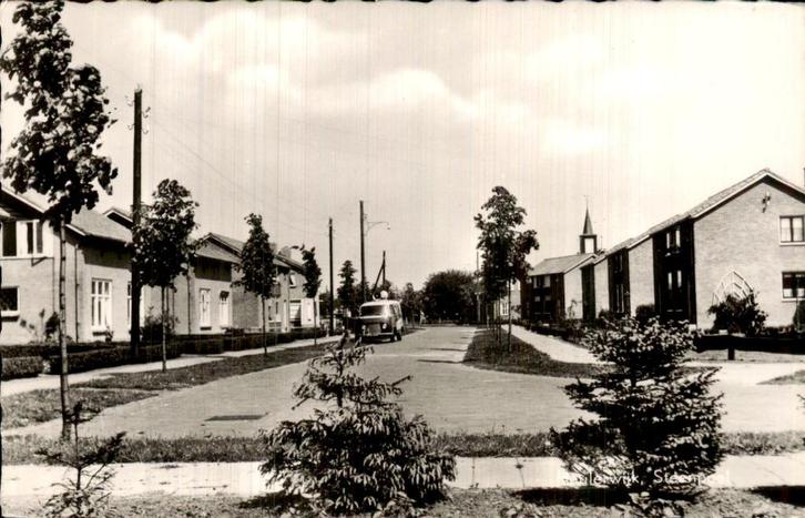 Haulerwijk - Steenpoel - Bus, Verzamelen, Ansichtkaarten | Nederland, Ongelopen, Friesland, 1940 tot 1960, Ophalen of Verzenden
