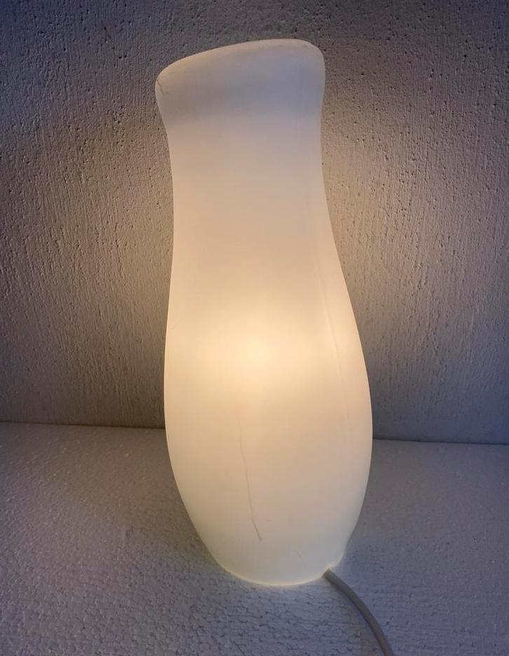 Mylonit glazen tafellamp van Ikea, Huis en Inrichting, Lampen | Tafellampen, Gebruikt, Minder dan 50 cm, Glas, Ophalen of Verzenden
