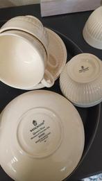 4 grote thee Wedgwood Edme Kop en Schotel Set, Ophalen, Zo goed als nieuw, Wedgwood, Kop(pen) en/of Schotel(s)