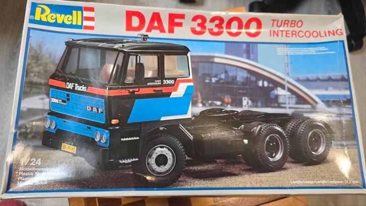 Revell DAF 3300 Turbo Intercooling modelbouwpakket, Hobby en Vrije tijd, Modelbouw | Auto's en Voertuigen, Gebruikt, Truck, Groter dan 1:32