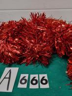 Kerst slinger rood glitter 270 lang [a666], Diversen, Ophalen of Verzenden