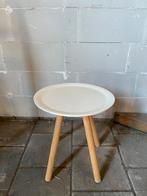 Bijzettafel wit, Ophalen, Minder dan 55 cm, Rond, Zo goed als nieuw