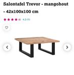 Trevor Salontafel, Huis en Inrichting, Tafels | Eettafels, Ophalen, Vierkant, Zo goed als nieuw, Metaal
