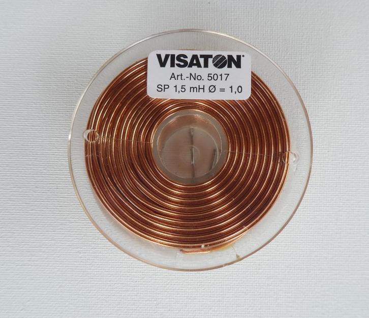 Visaton 5017 luchtspoel 1,5mH 1mm, Audio, Tv en Foto, Luidsprekers, Zo goed als nieuw, Overige typen, 120 watt of meer, Overige merken
