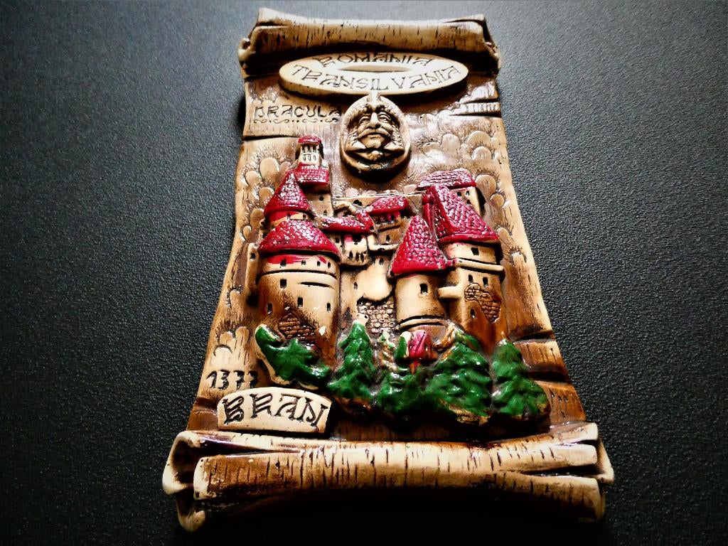 Wanddecoratie DRACULA kasteel Transsylvanie Roemenie dracula, Antiek en Kunst, Curiosa en Brocante, Ophalen of Verzenden