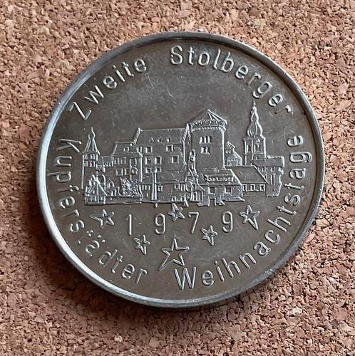 Penning - Stolberg Die Alte Kupfer U. Messingstadt 1979, Postzegels en Munten, Penningen en Medailles, Overige materialen, Buitenland