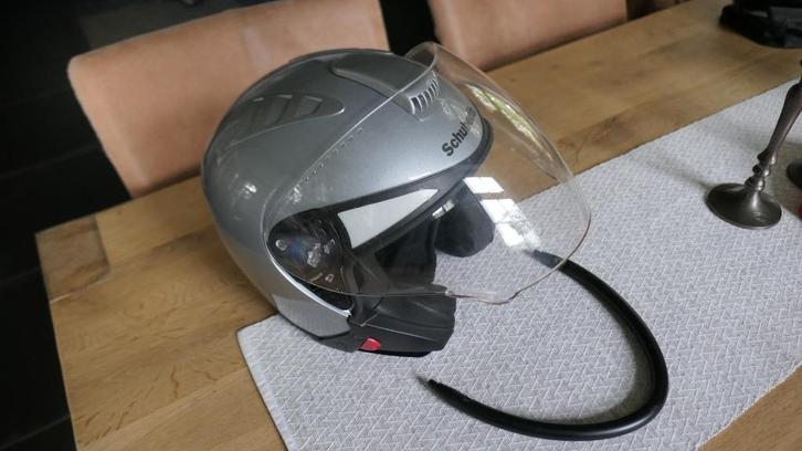 Schuberth J1 helm/ scherm, maat S, 52/53, Motoren, Kleding | Motorhelmen, Dames, Jethelm, S, Overige merken, Tweedehands, Ophalen of Verzenden
