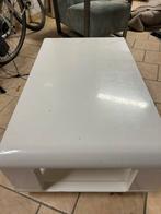 Gratis - Witte hoogglans salontafel, Huis en Inrichting, Ophalen, Gebruikt, 50 tot 100 cm, Minder dan 50 cm