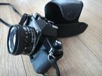 Yashica FX met leren tas en 2x teleconverter, Ophalen of Verzenden, Zo goed als nieuw, Spiegelreflex, Overige Merken
