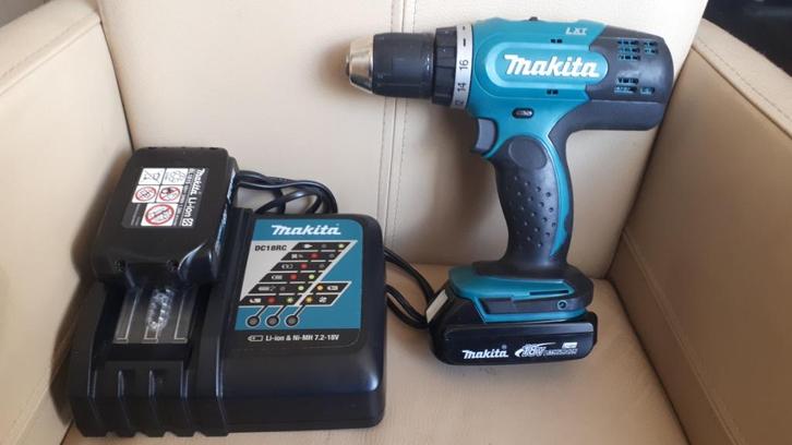 Makita BDF453 LTX Accu Boor Schroefmachine oplader 2 x accu, Doe-het-zelf en Verbouw, Gereedschap | Boormachines, Zo goed als nieuw