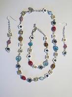 Zilver plated Ketting, oorbellen, armband  ( hand gemaakt ), Marktplaats@koningsieraden.nl, Overige materialen, Verzenden, Nieuw