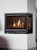 Wanders Square 60 gas, hoek inzet showmodel -50%, Ophalen, Inbouwhaard, Gashaard