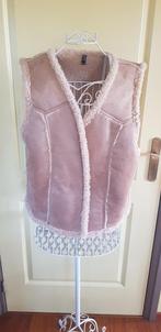 Fluffy stoere bodywarmer L, Ophalen of Verzenden, Zo goed als nieuw, Maat 42/44 (L), Beige