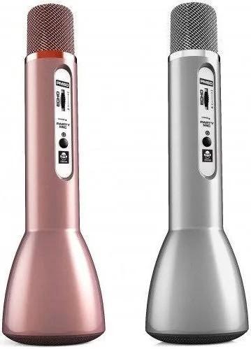 Idance microphone microfoon 2x bluetooth zilver en roze, Muziek en Instrumenten, Microfoons, Zo goed als nieuw, Zangmicrofoon