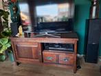 Tv Kast, Ophalen, Gebruikt, 100 tot 150 cm, Teakhout