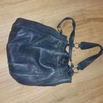 Zwarte leren tas, Ophalen of Verzenden, Gebruikt, Zwart, Handtas