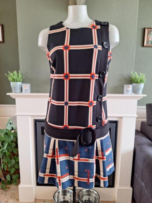 Rinascimento school kostuum jurk L 42 geruiten, Kleding | Dames, Jurken, Gedragen, Maat 42/44 (L), Overige kleuren, Boven de knie