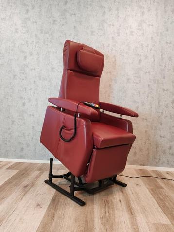 Zgan Fitform leren sta op stoel relax fauteuil met garantie  beschikbaar voor biedingen