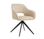 Luxe eetkamerstoelen beige grof geweven stof, Overige kleuren, Nieuw, Ophalen of Verzenden, Metaal