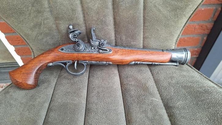 Replica vuursteen pistool, Verzamelen, Militaria | Algemeen, Overige soorten, Overige typen, Nederland, Ophalen of Verzenden