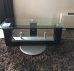Glazen tv meubel - draaibaar - ZGAN, Huis en Inrichting, Glas, Zo goed als nieuw, Ophalen