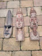 Afrikaanse Maskers - Set van 3, Ophalen of Verzenden
