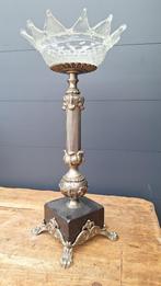 Bokaal met marmeren voet. 39 cm h., Ophalen of Verzenden