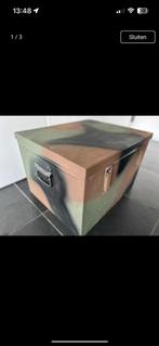 Stoere kist (leger) - 25 euro, Huis en Inrichting, Woonaccessoires | Kisten, Ophalen of Verzenden, Zo goed als nieuw, 50 tot 100 cm