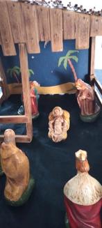 Mooi oude Kerstgroep, met stalletje., Diversen, Kerst, Ophalen of Verzenden