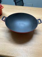 wok gietijzer, Ophalen, Zo goed als nieuw, Wok, Keramische plaat
