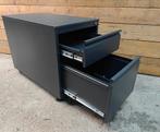 Zwarte metalen dossierkast (twee exemplaren), Huis en Inrichting, Kasten | Dressoirs, Ophalen, 25 tot 50 cm, Metaal