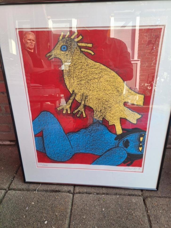 MAGIC AFRICAINE CORNEILLE 1992, Antiek en Kunst, Kunst | Litho's en Zeefdrukken, Ophalen of Verzenden