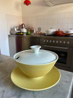 Goedewaagen Sauskom Juskom Geel Wit Vintage, Huis en Inrichting, Keuken | Servies, Ophalen of Verzenden, Zo goed als nieuw, Kom(men)