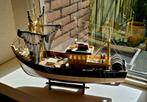 Houten modelboot vissersboot  ca. 45 cm, Ophalen of Verzenden