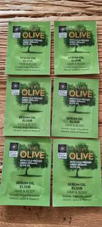 Serum oil elixer, pure olive uit Griekenland. pst. 0,50, Ophalen of Verzenden, Nieuw, Haarverzorger of -hersteller